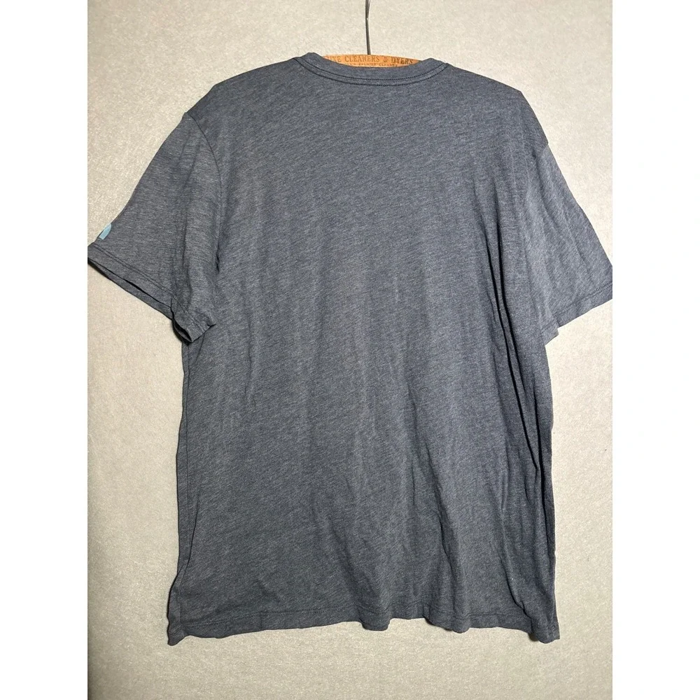 The North Face Mens L Graphic T-Shirt Grey Mountain Sunset Short Sleeve Gorpcore